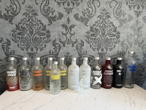 Leere absolut vodka flaschen - absolut,